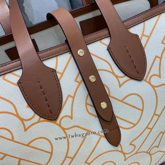 Burberry專門店新款帆布購物袋 巴寶莉棉質帆布手提托特包 yxb1415